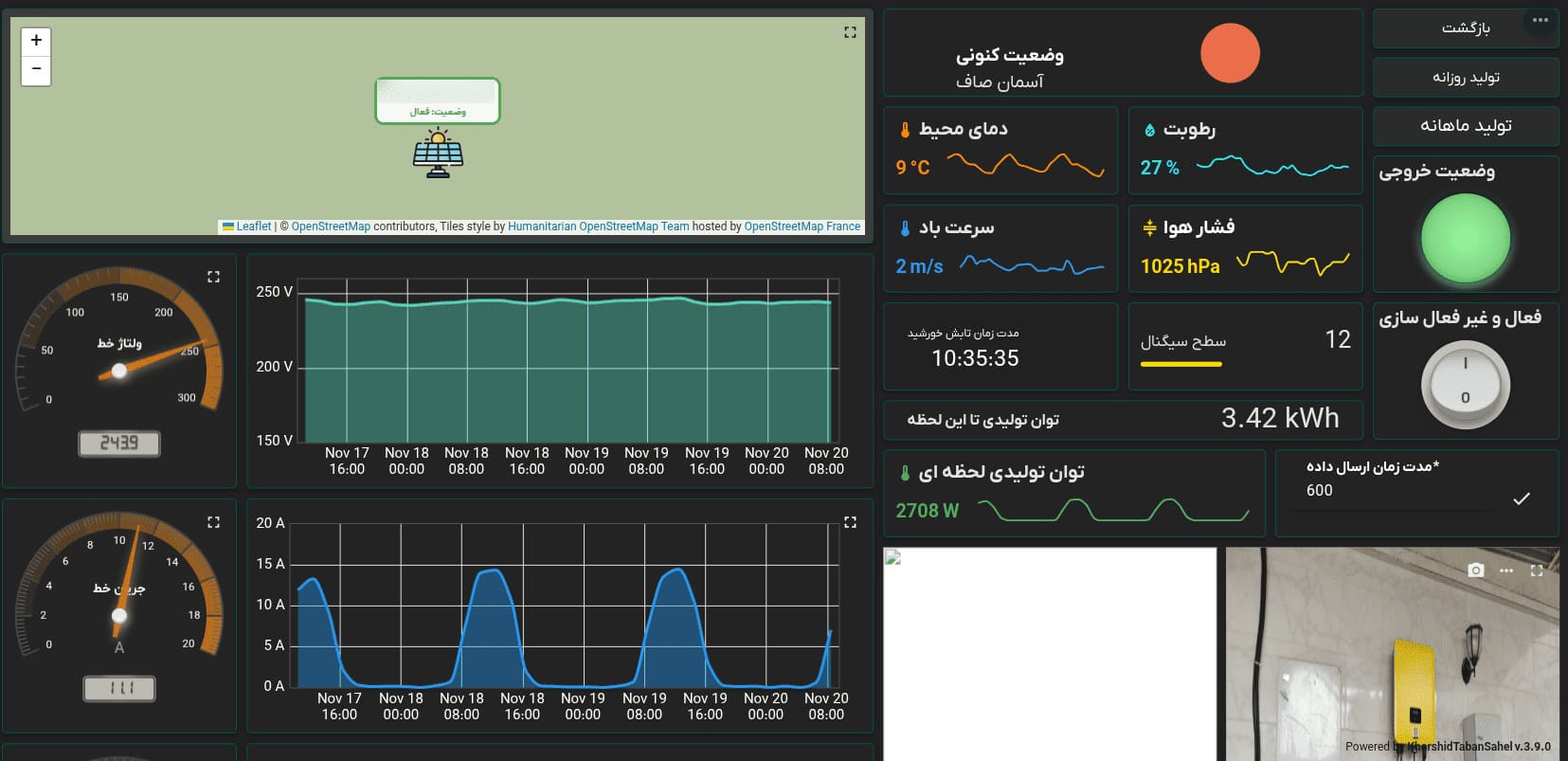سیستم مانیتورینگ اختصاصی همراه سولار